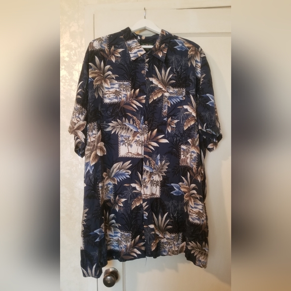 David Taylor 3XL men's Hawaiian style short sleeved button down - Picture 1 of 4